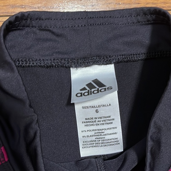 Adidas black and pink leggings 6 - Picture 5 of 9